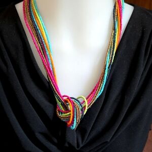 Bright Pop Micro Beaded Necklace